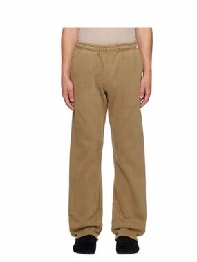 Entire Studios brown straight legged sweat pants.